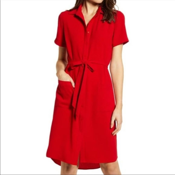 Rachel Parcell | The Red Everyday Shirt Dress XL - Picture 7 of 8